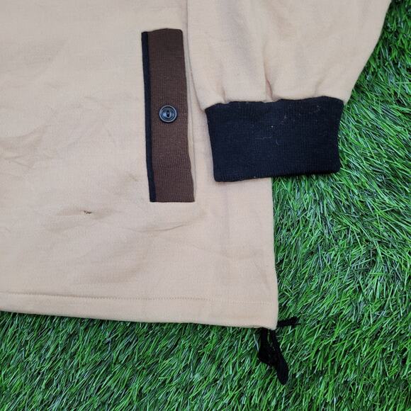 Vintage 80s Hang-Ten Sweatshirt Womens 2XL 25x25 Beige Boxy - Picture 11 of 13